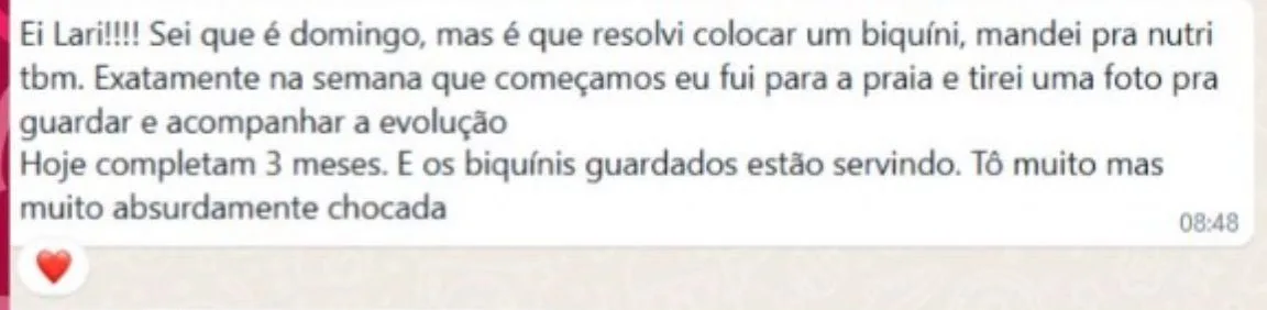 DEPOIMENTO DE TREINO